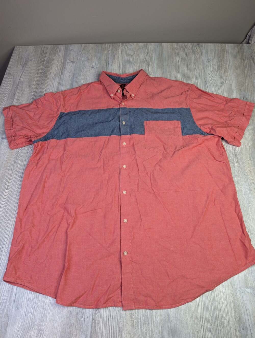 The Foundry Supply Co. Men's Colorblock Short Sleeve Button-Down Shirt